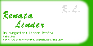 renata linder business card